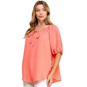 Women's Coral Blouse